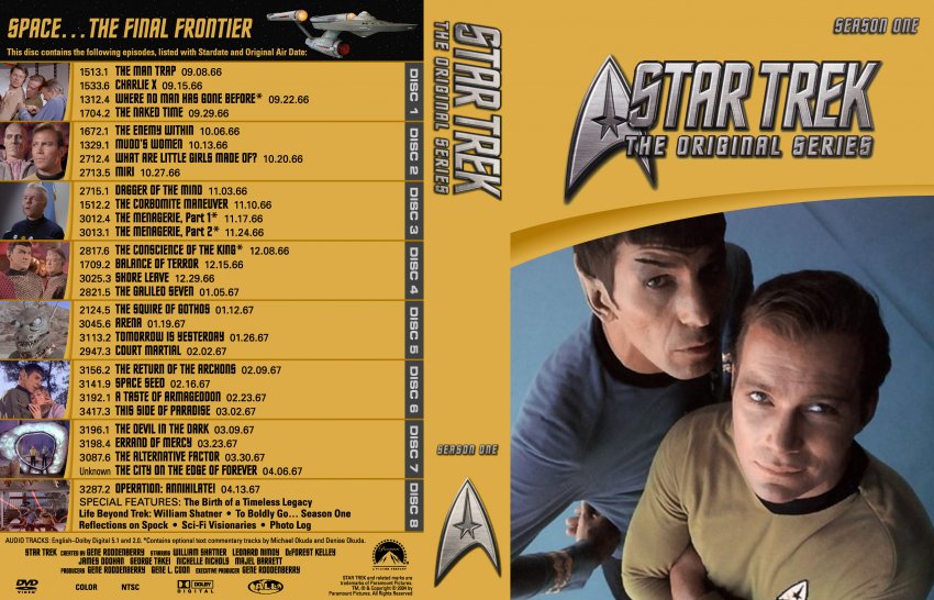 Star Trek: The Complete Original Series Dvd (Seasons 1-3) |Hot Movies ...