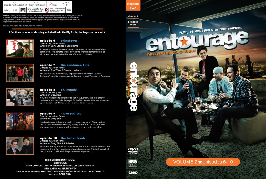 Entourage Season 2 Disc 2 - TV DVD Custom Covers - 9486Entourage Season ...