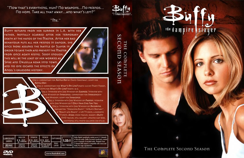 Buffy Season 2 6 Disc Cover
