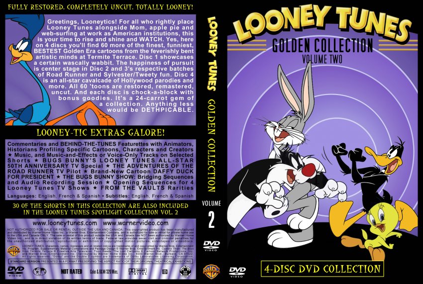 Looney Tunes Golden Collection Volume 2 - TV DVD Custom Covers - Looney ...