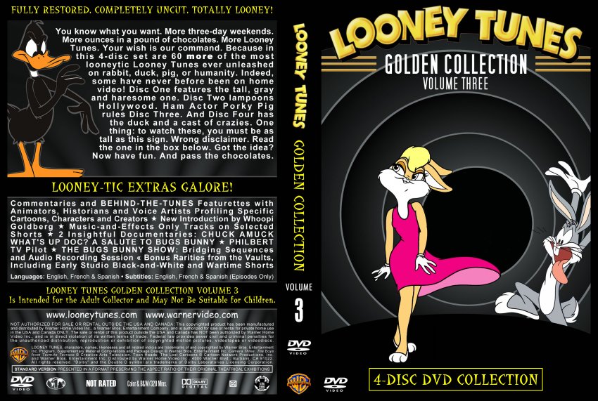 Looney Tunes Golden Collection Volume 3 - TV DVD Custom Covers - Looney ...