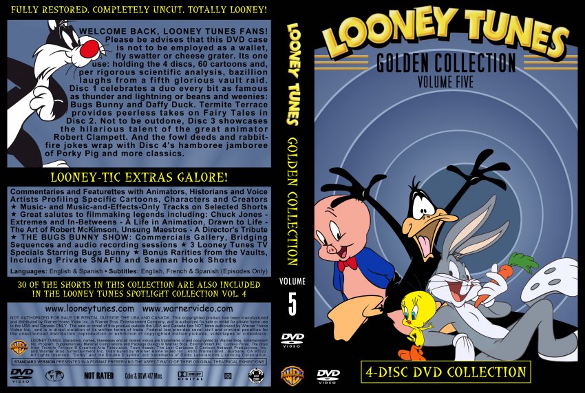 Looney Tunes Golden Collection Volume 5 - TV DVD Custom Covers - Looney ...
