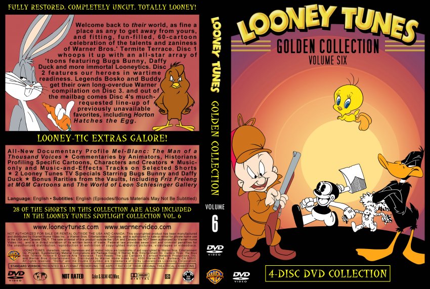 Looney Tunes Golden Collection Vol 6 - TV DVD Custom Covers - Looney ...