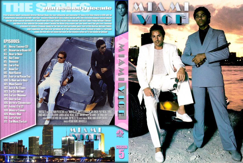 Miami Vice - Season 5 - TV DVD Custom Covers - Miami Vice - Season