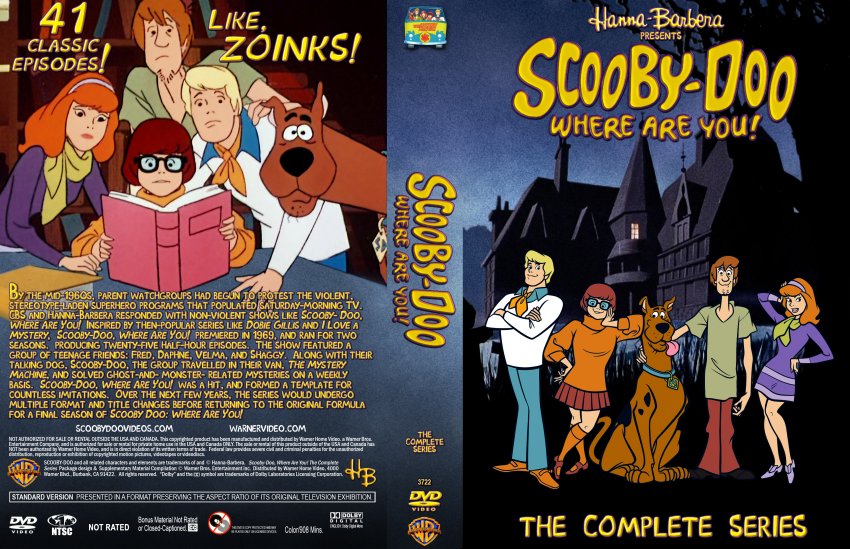Scooby Doo Where Are You The Complete Series Tv Dvd Custom Covers