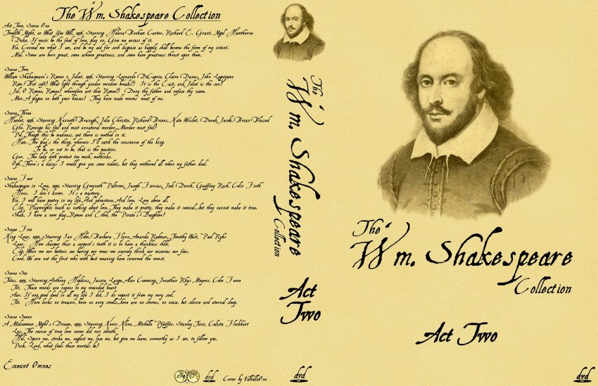 Shakespeare space saving covers,