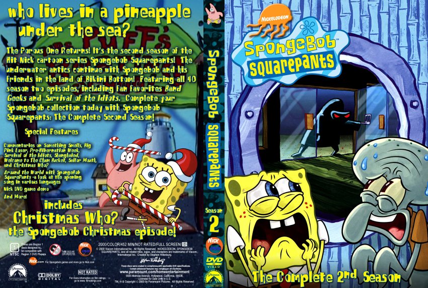Spongebob SquarePants DVD Covers