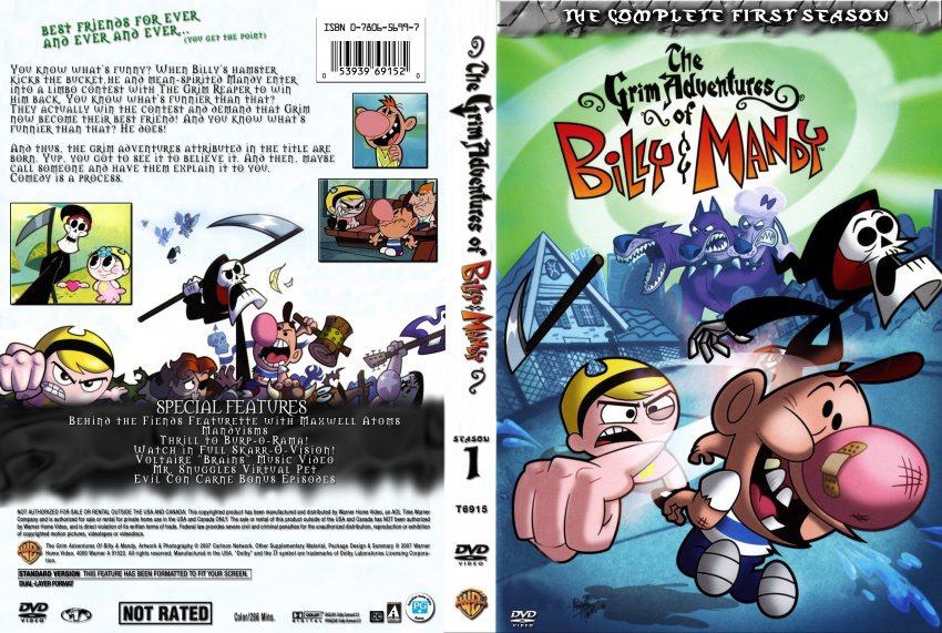 RARE The Grim Adventures Of Billy And Mandy: The Complete, 60% OFF