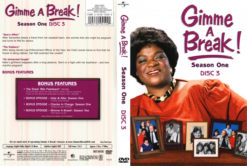 Gimme A Break! Season 1 Disc 3