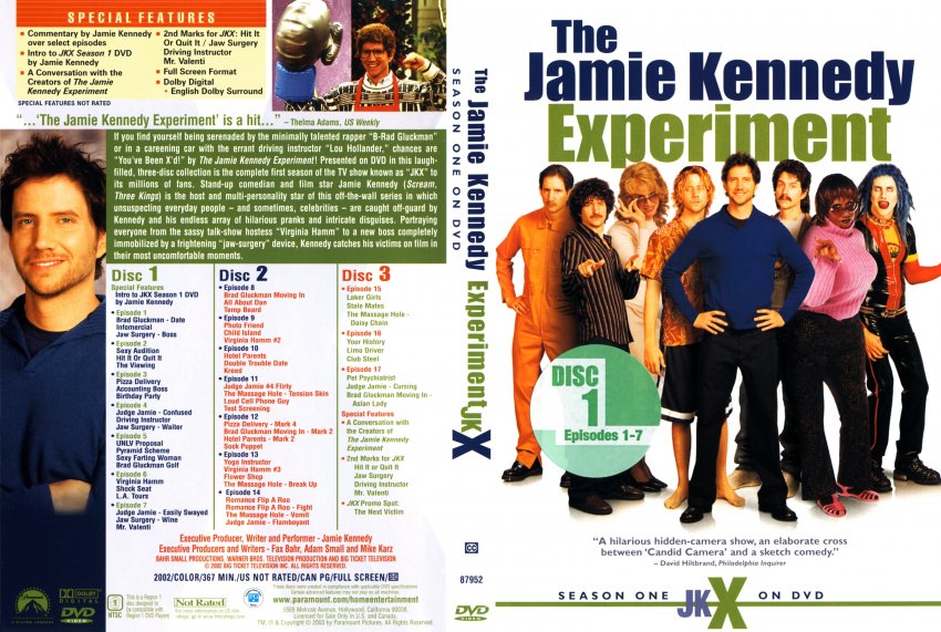 The Jamie Kennedy Experiment Season Disc Tv Dvd Scanned Covers