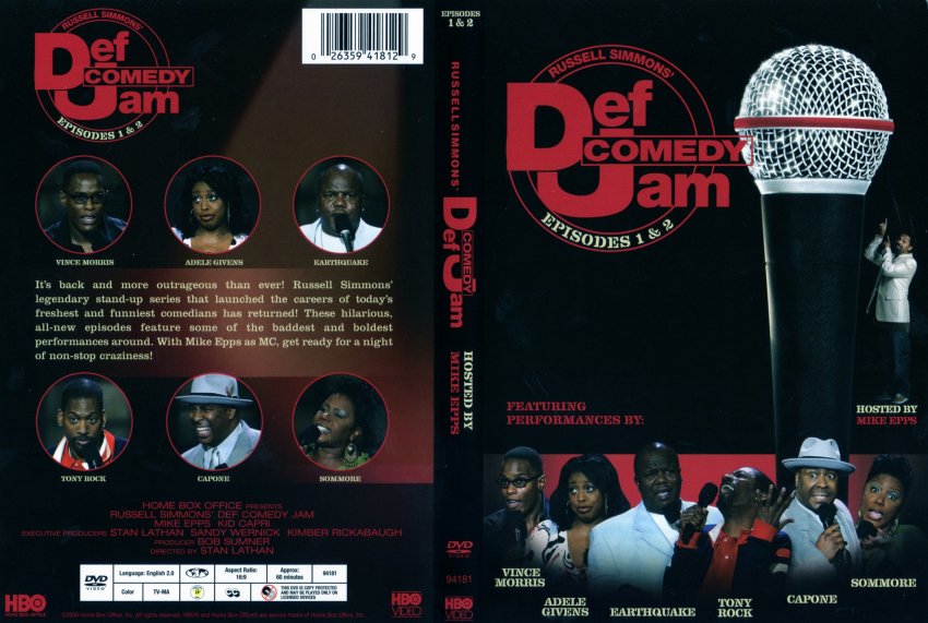 Def Comedy Jam 1 TV DVD Scanned Covers 2478defcomedy1and2 DVD Covers