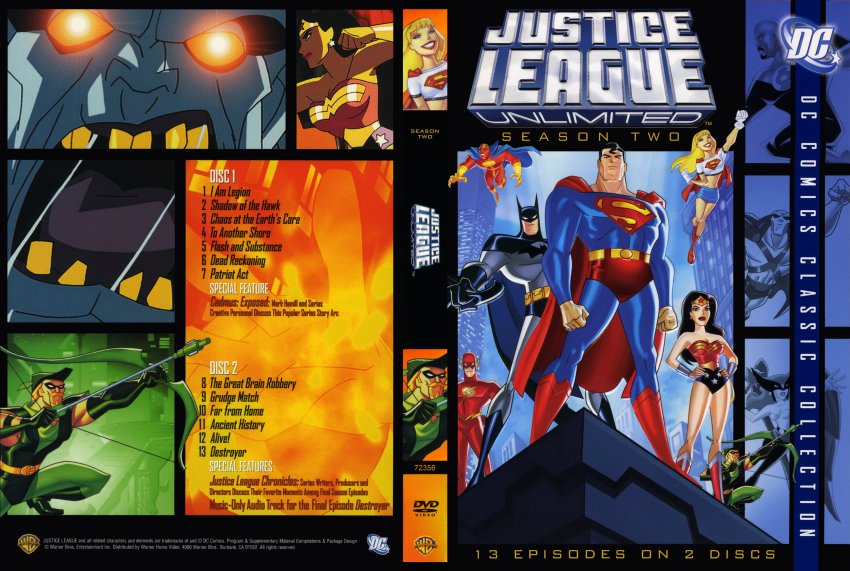 Justice League Unlimited Season Two Tv Dvd Scanned Covers 2728justice League Unlimited 