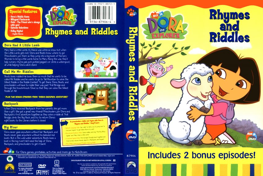 dora the explorer rhymes and riddles