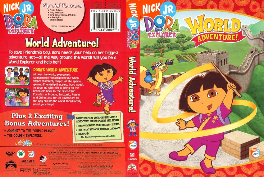 Dora The Explorer World Adventure Tv Dvd Scanned Covers 7983dora
