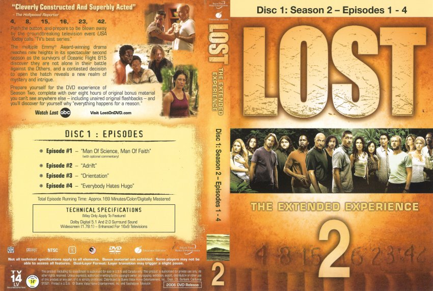 Lost Season 2 : Disc 1