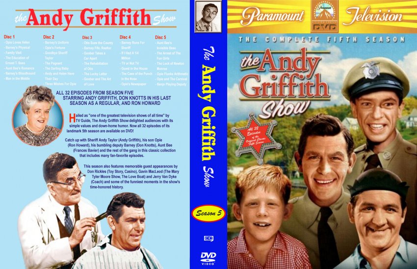 The Andy Griffith Show Season Five - TV DVD Scanned Covers - andy