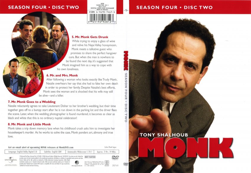 Monk Season 4 Disc 2