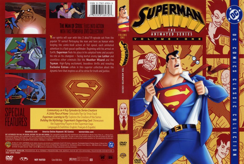 Superman The Animated Series Volume 1 - TV DVD Scanned Covers ...