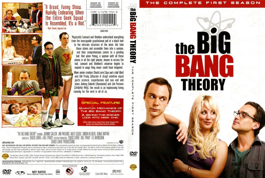 The Big Bang Theory Season 1 - TV DVD Scanned Covers - The Big Bang ...