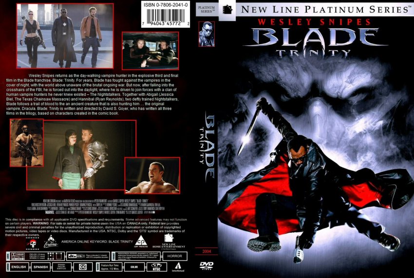 Blade Trinity - Movie DVD Custom Covers - 10Blade Trinity1 :: DVD Covers