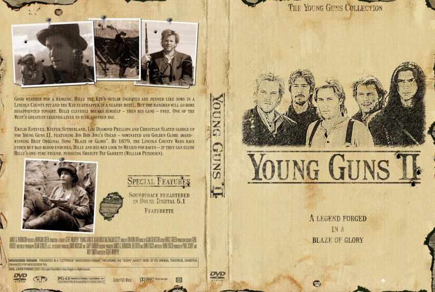 Young Guns 2 Movie Dvd Custom Covers 10young Guns 2 Cstm Tedpeto Dvd Covers