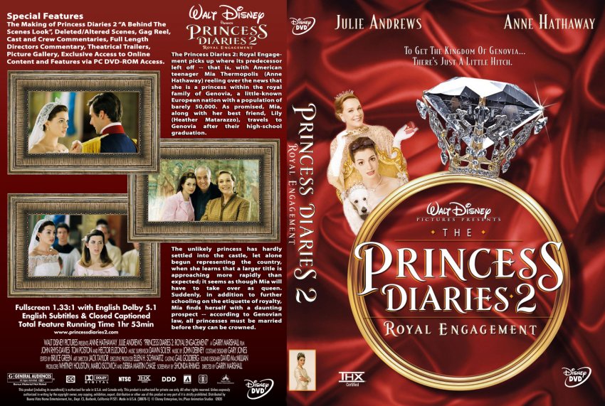Princess Diaries 2 Royal Engagement Movie Dvd Custom Covers 119princess Diaries 2 Custom 5028