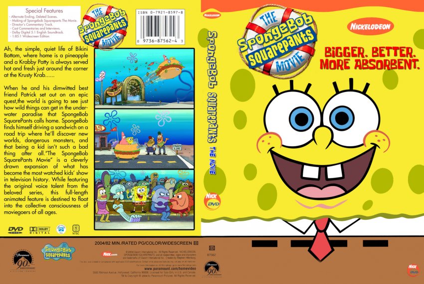 the spongebob squarepants movie dvd widescreen
