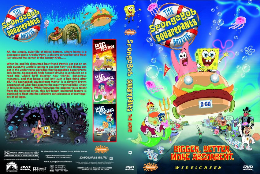 Spongebob Squarepants The Movie - Movie DVD Custom Covers ...