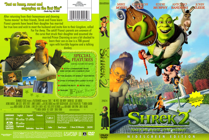 Shrek 2 Custom - Movie DVD Custom Covers - 147shrek 2 cb2k1 :: DVD Covers