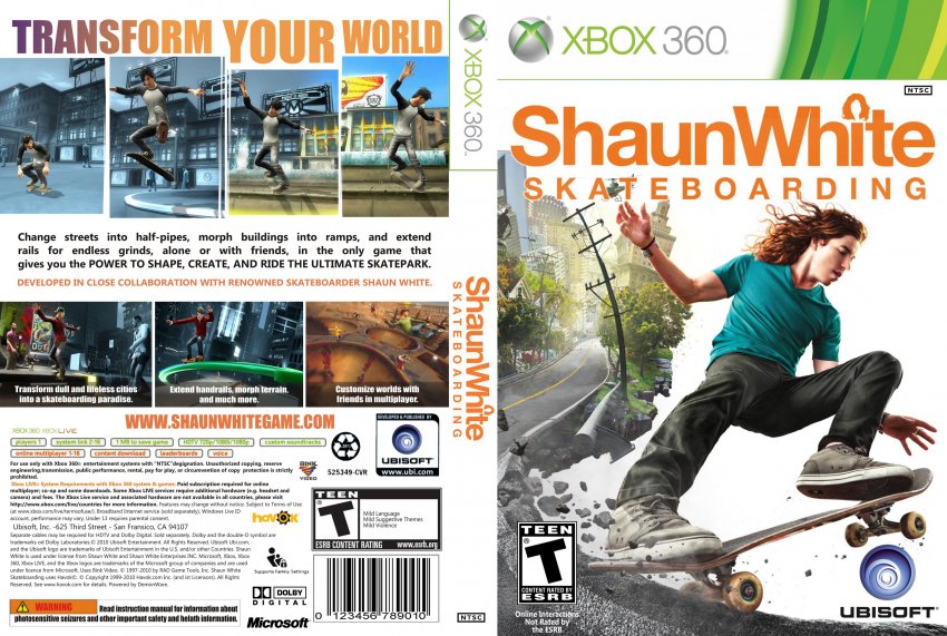 Shaun White Skateboarding