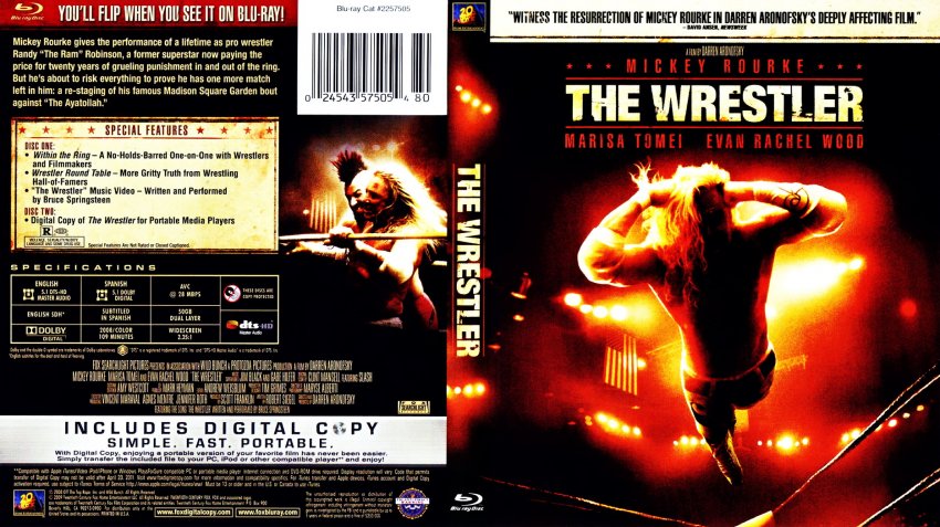 The Wrestler Blu Ray Scan Movie Blu Ray Scanned Covers The Wrestler