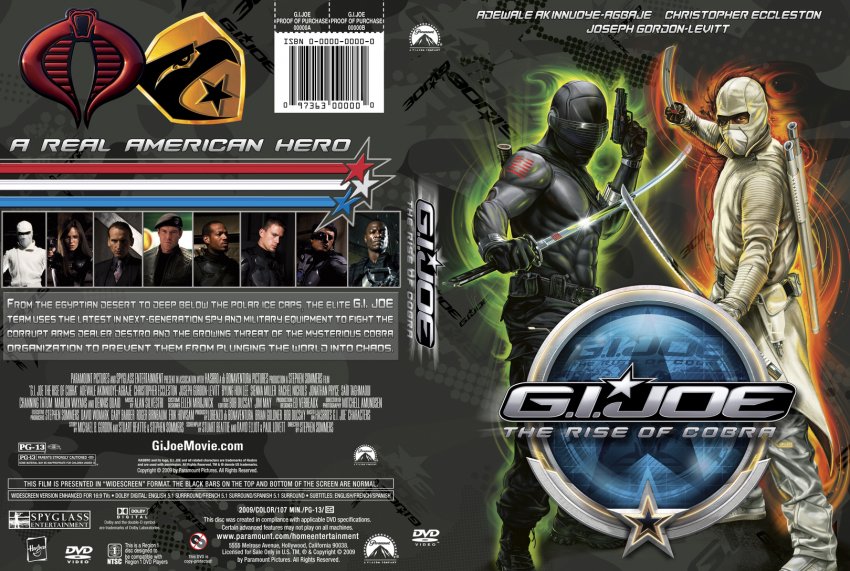 G I Joe the rise of cobra-dvd cover-custom