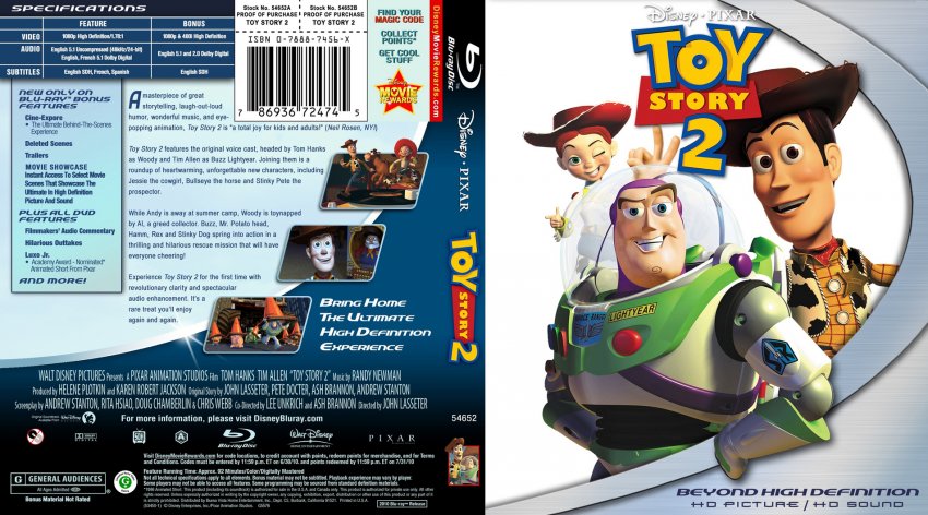 toy story 2 dvd cover