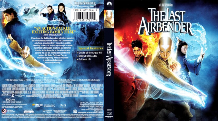 The Last Airbender Movie Blu Ray Scanned Covers The Last Airbender