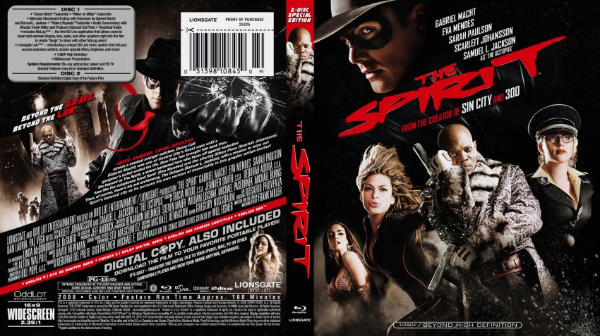 The Spirit Movie Blu Ray Scanned Covers The Spirit Dvd Covers