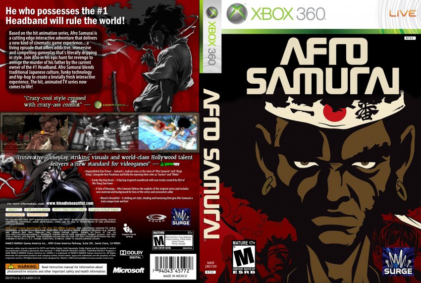 afro samurai-c-360front-marker-US