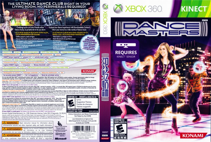 Dance Masters DVD Englis French Spanish NTSC f
