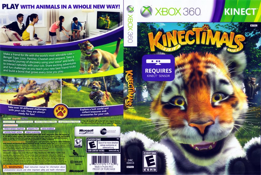 Kinectimals DVD NTSC f