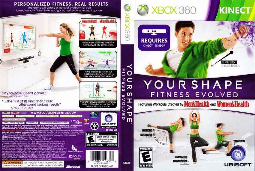 Your Shape Fitness Evolved DVD NTSC f