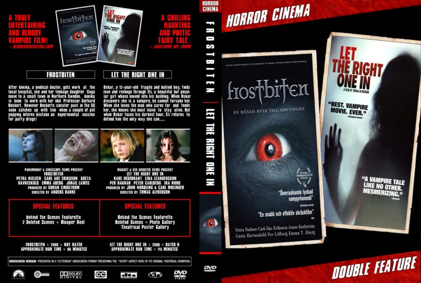 Frostbitten Let The Right One In Combo Movie Dvd Custom Covers Frostbiten Let The Right One In Combo Dvd Covers