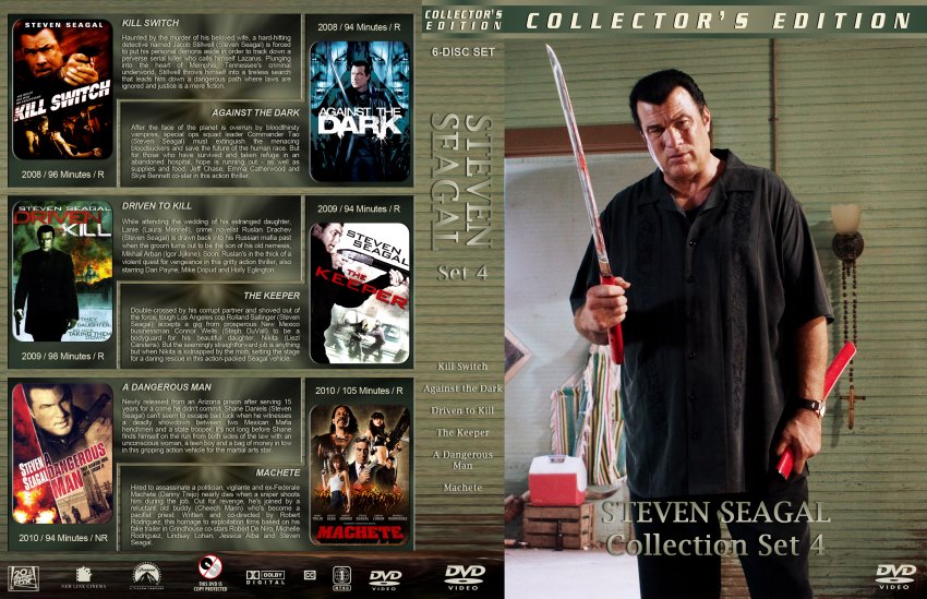 Steven Seagal Collection Set 4 Movie Dvd Custom Covers Seagal Set 4 Dvd Covers 