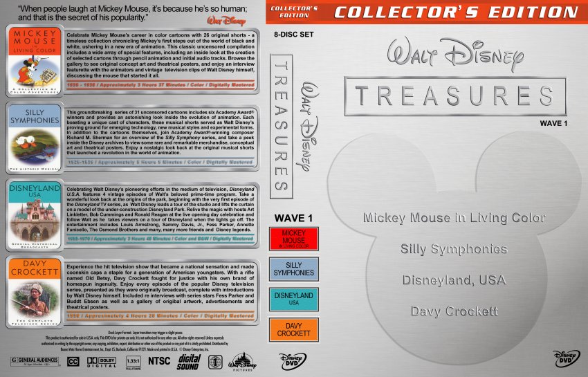 Walt Disney Treasures - Wave 1