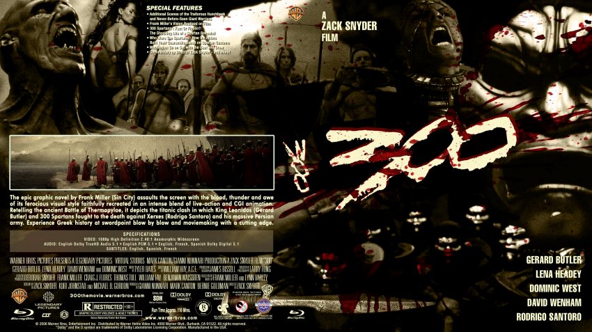 300 - Movie Blu-Ray Custom Covers - 300BRCLTv1 :: DVD Covers