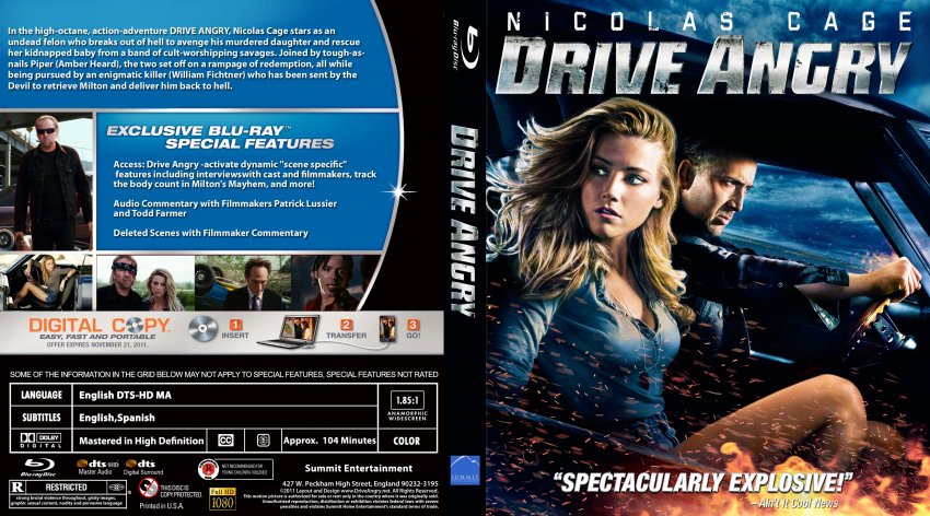 drive angry 3d bluray