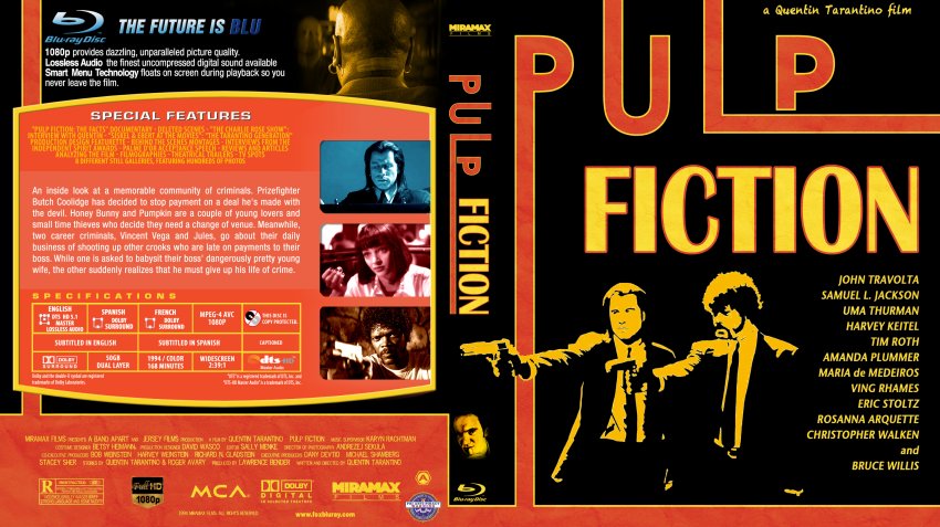 Pulp Fiction - Movie Blu-Ray Custom Covers ...