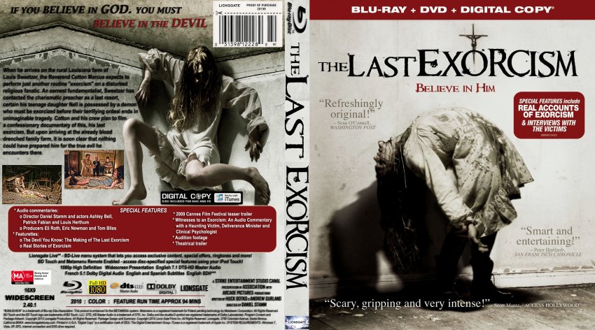 The Last Exorcism - Movie Blu-Ray Custom Covers - The Last Exorcism ...