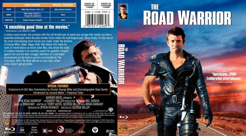 The Road Warrior - Movie Blu-Ray Custom Covers - the road warrior br ...