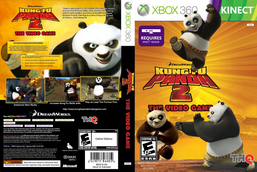Kung Fu Panda 2 - XBOX 360 Game Covers - Kung Fu Panda 2 DVD NTSC ...
