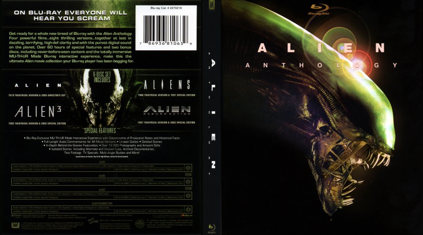 Alien Anthology 2010 b - Movie Blu-Ray Scanned Covers - Alien Anthology ...