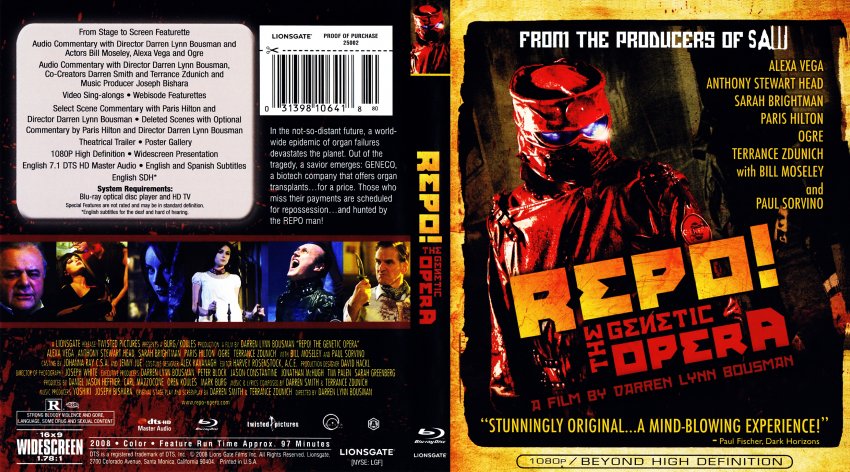 repo the genetic opera dvd